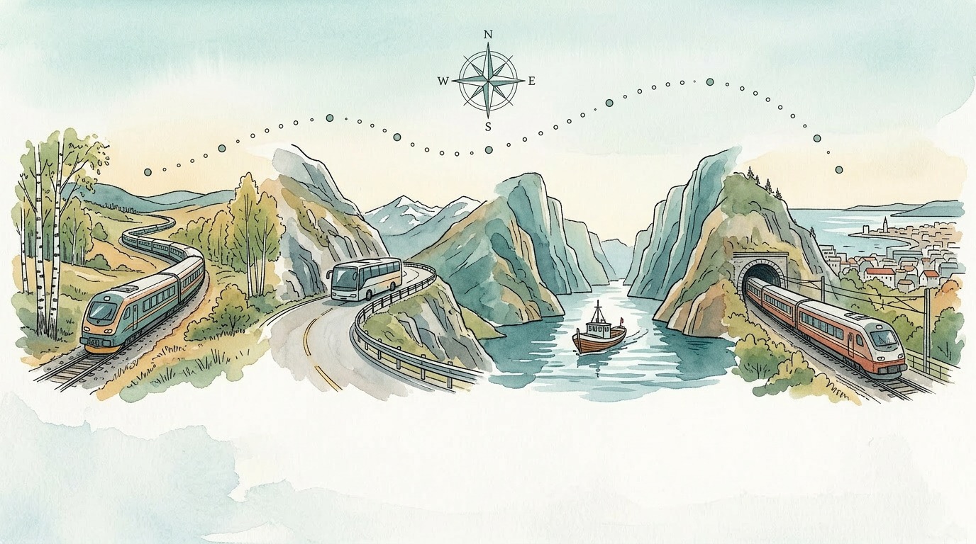 Traveling Western Norway by Train, Boat, and Bus